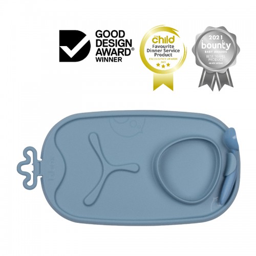 B.Box Roll + Go Mealtime Mat with Spoon | Travel Friendly | 6 months+